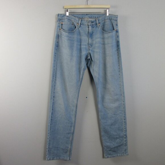 Levi's 559 Men's Relaxed Straight Leg Jeans 36 Blue Cotton Light Wash Denim 876 - Picture 1 of 13